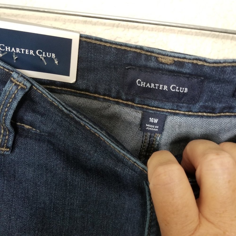 Charter Club Women's Plus Size Bristol Skimmer Jean Shorts - 16W - Picture 5 of 8